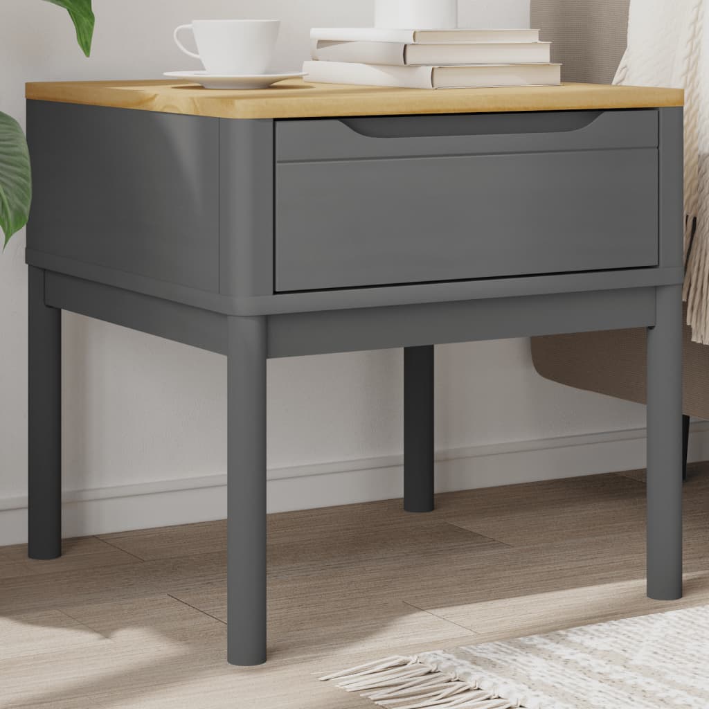 Lampebord Floro 55X55X54 Cm Massivt Fyrretræ