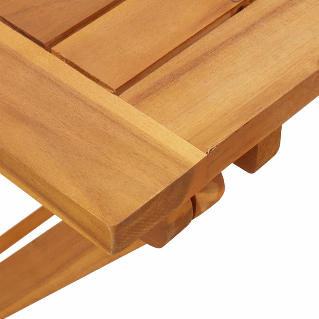 Foldbart Havebord 90X52,5X65 Cm Massivt Akacietræ