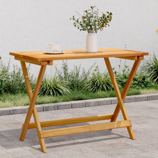 Foldbart Havebord 90X52,5X65 Cm Massivt Akacietræ