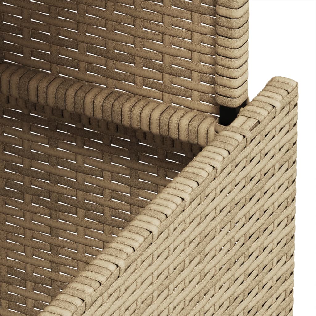 Havebord Med Top 100X55X73 Cm Polyrattan