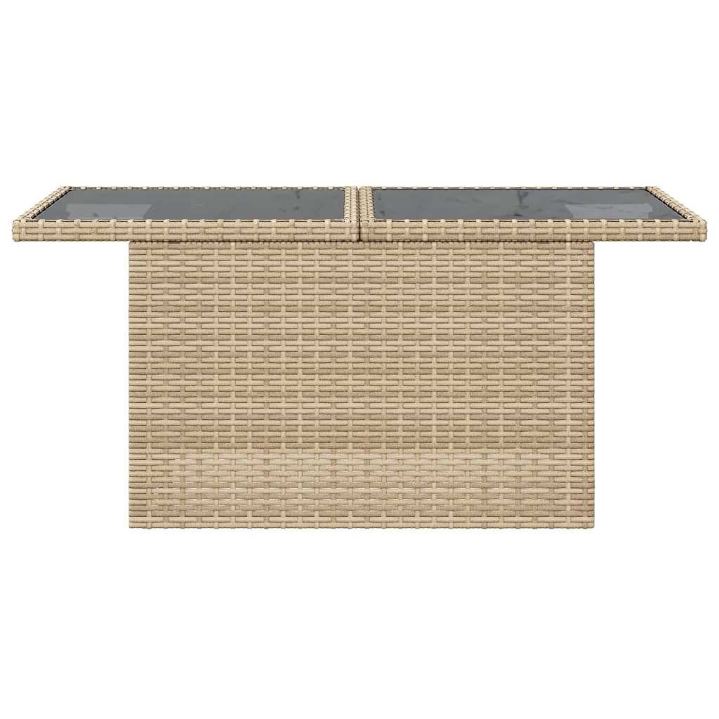 Havebord Med Top 100X55X73 Cm Polyrattan