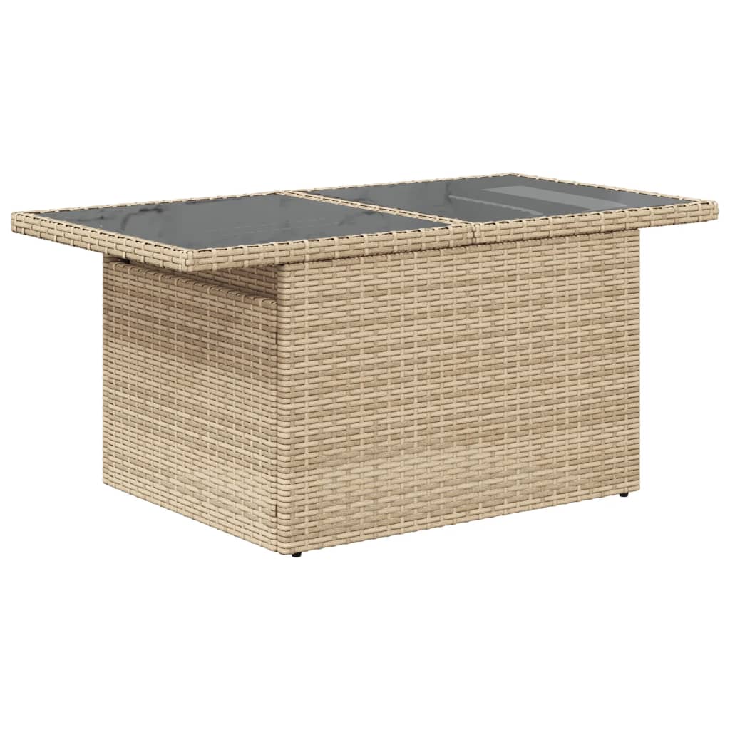 Havebord Med Top 100X55X73 Cm Polyrattan