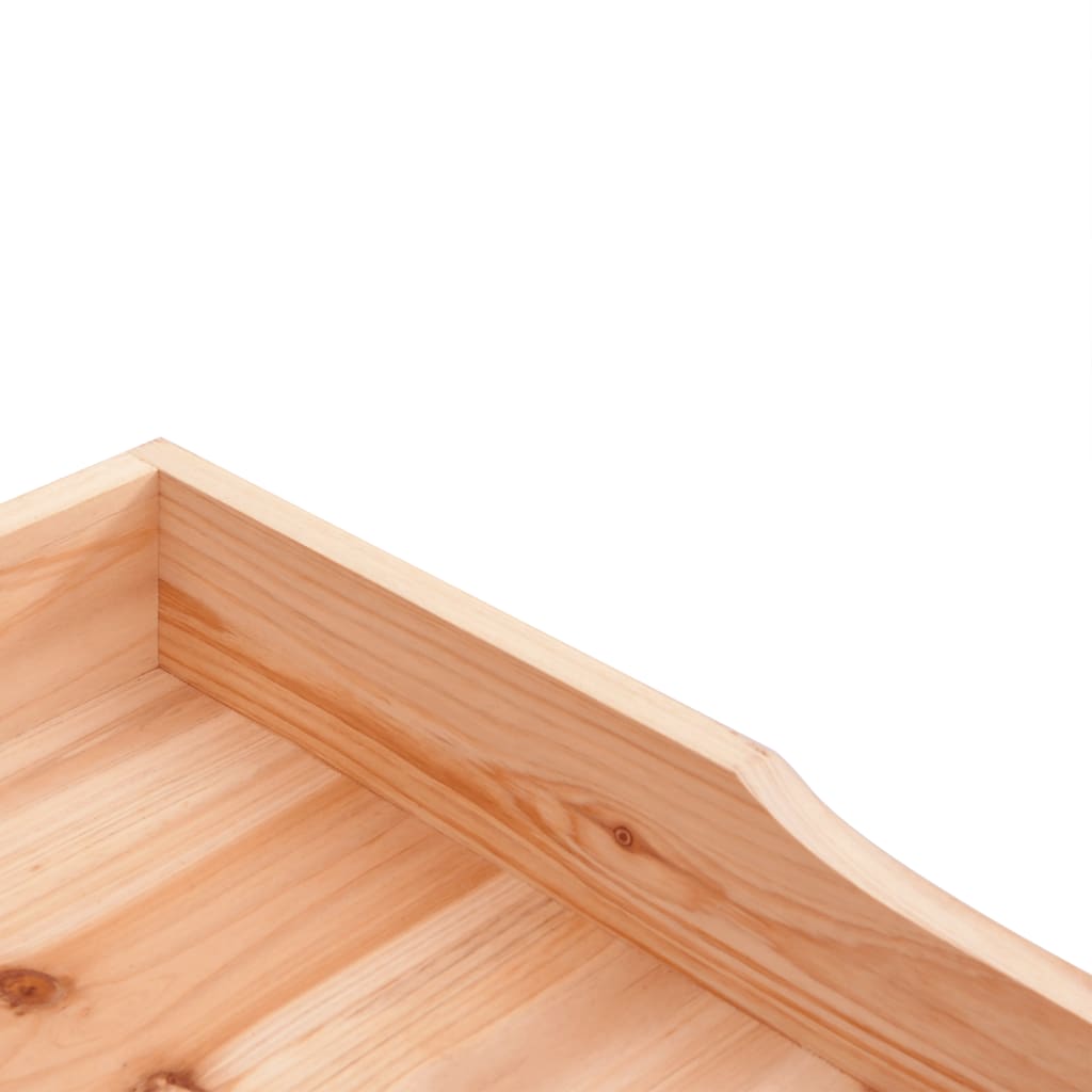 Plantebord Med Hylde 78X38X82,5 Cm Massivt Grantræ