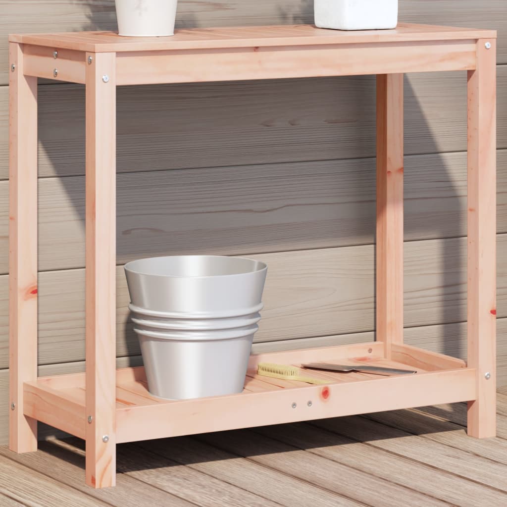 Plantebord Med Hylde 82,5X35X75 Cm Massivt Fyrretræ