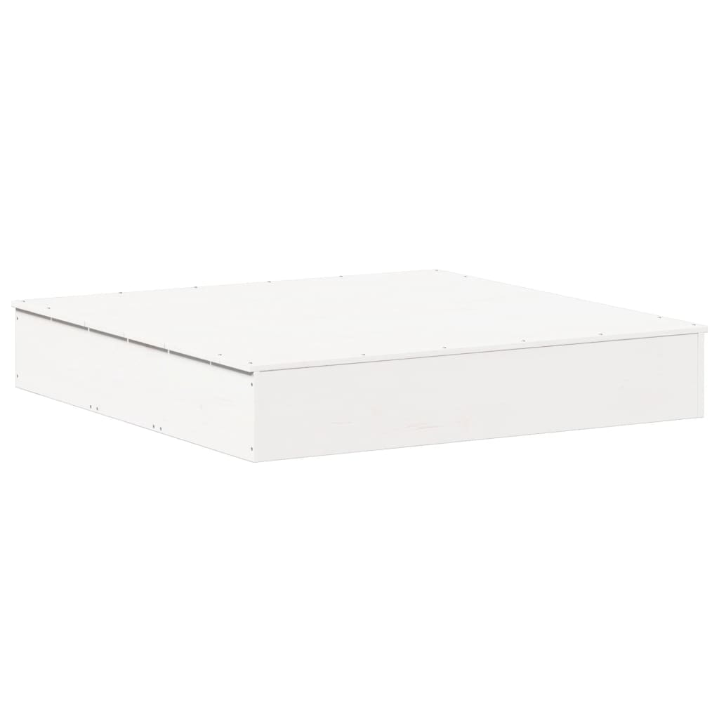 Sandkasse Med Låg 111X111X19,5 Cm Massivt Fyrretræ