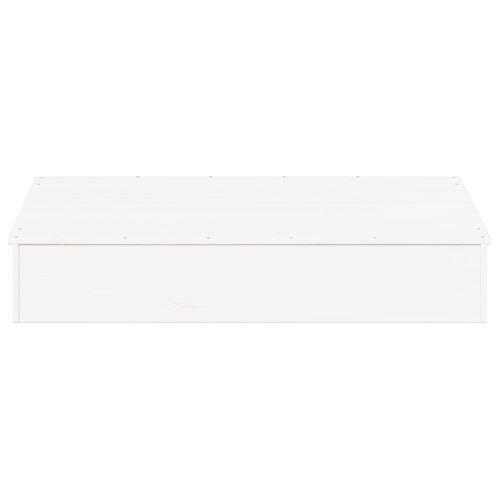 Sandkasse Med Låg 111X111X19,5 Cm Massivt Fyrretræ