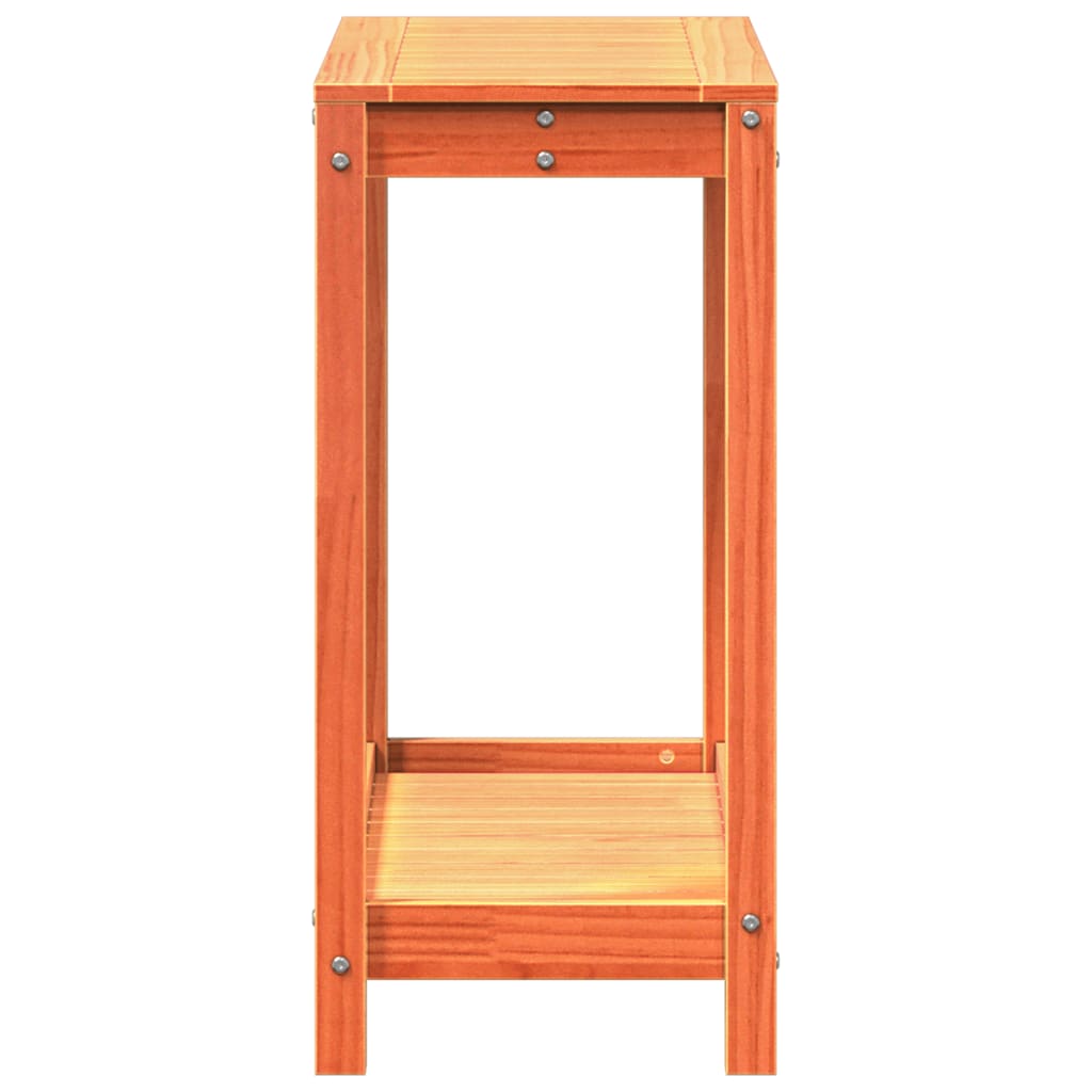 Plantebord Med Hylde 82,5X35X75 Cm Massivt Fyrretræ