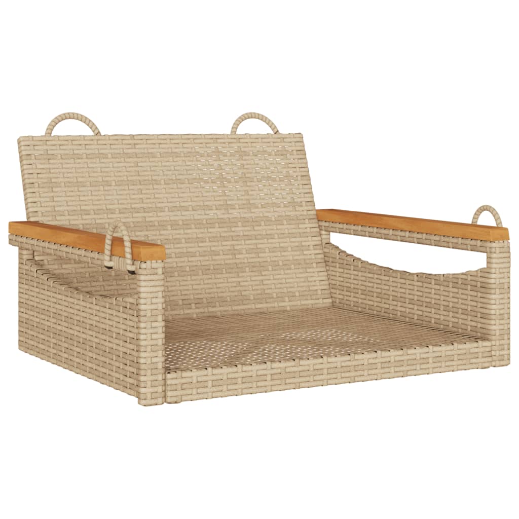 Gyngebænk Polyrattan Beige