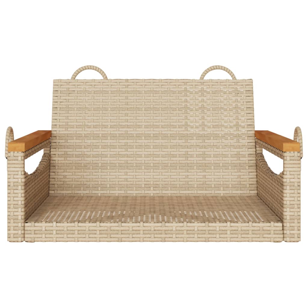 Gyngebænk Polyrattan Beige