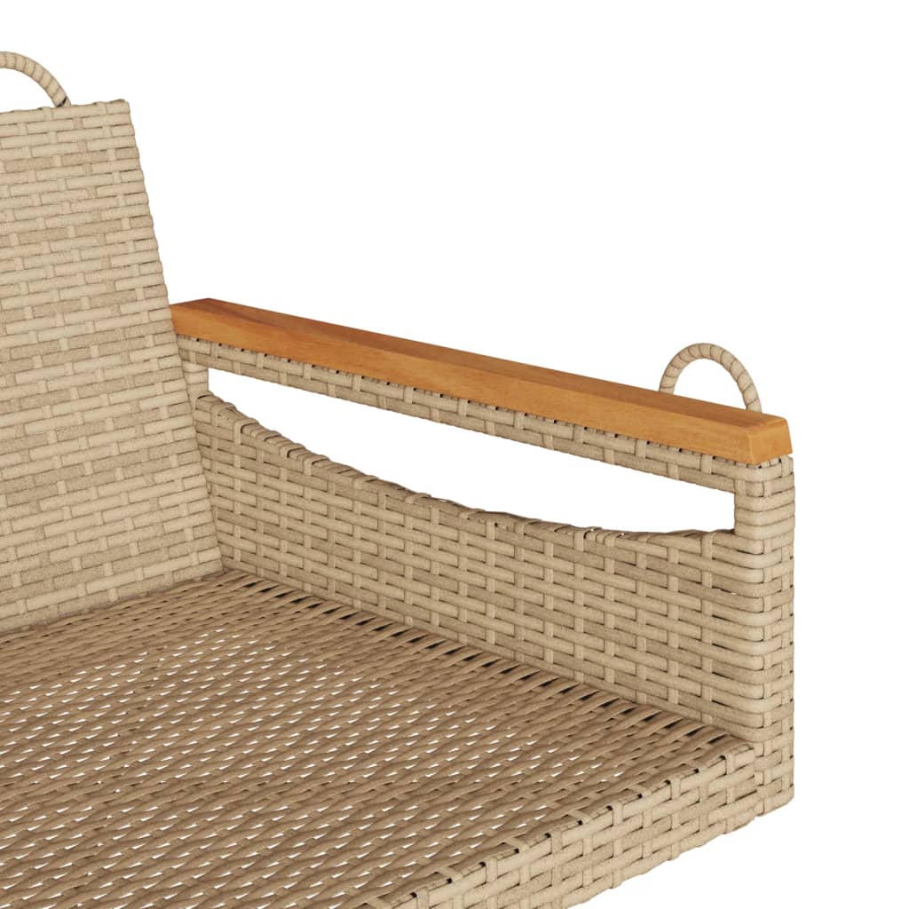 Gyngebænk Polyrattan Beige