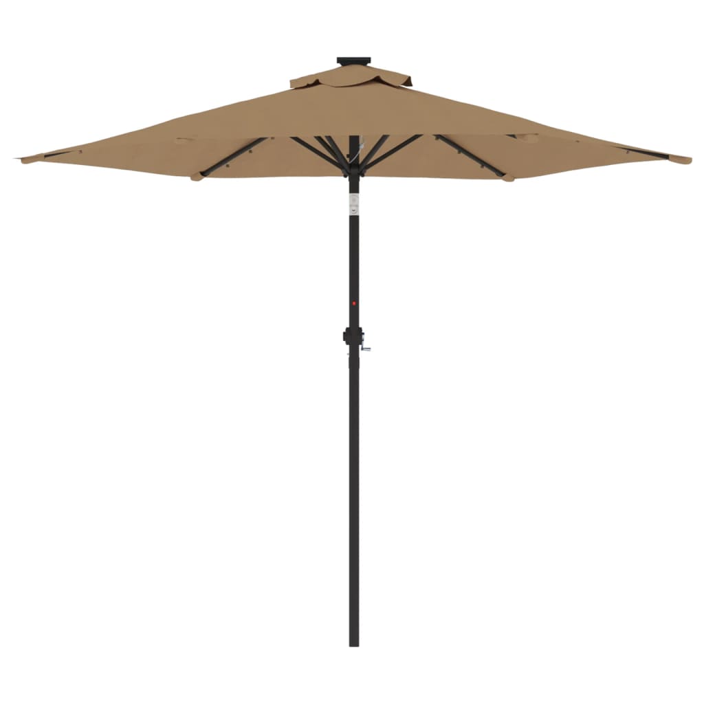 Parasol Med Led-Lys Og Stålstang 225X225X212 Cm