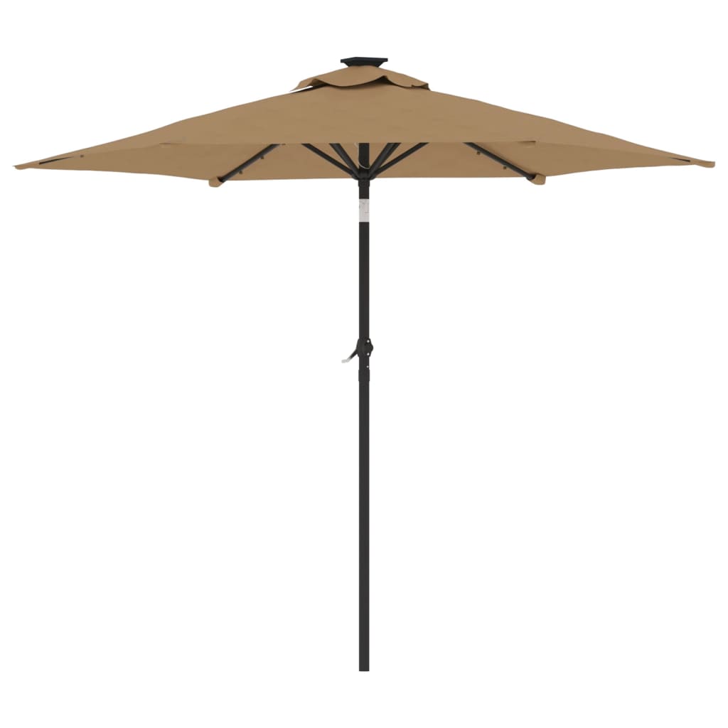 Parasol Med Led-Lys Og Stålstang 225X225X212 Cm