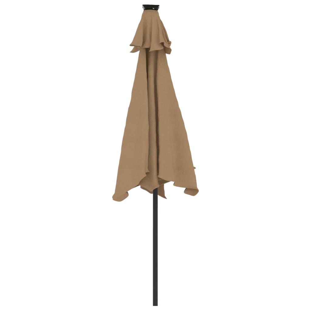 Parasol Med Led-Lys Og Stålstang 225X225X212 Cm