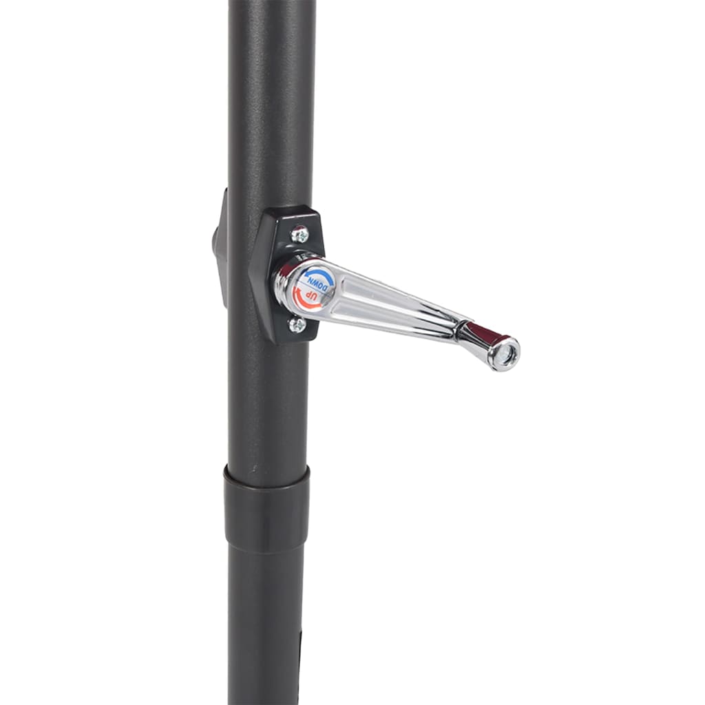 Parasol Med Led-Lys Og Stålstang 225X225X212 Cm