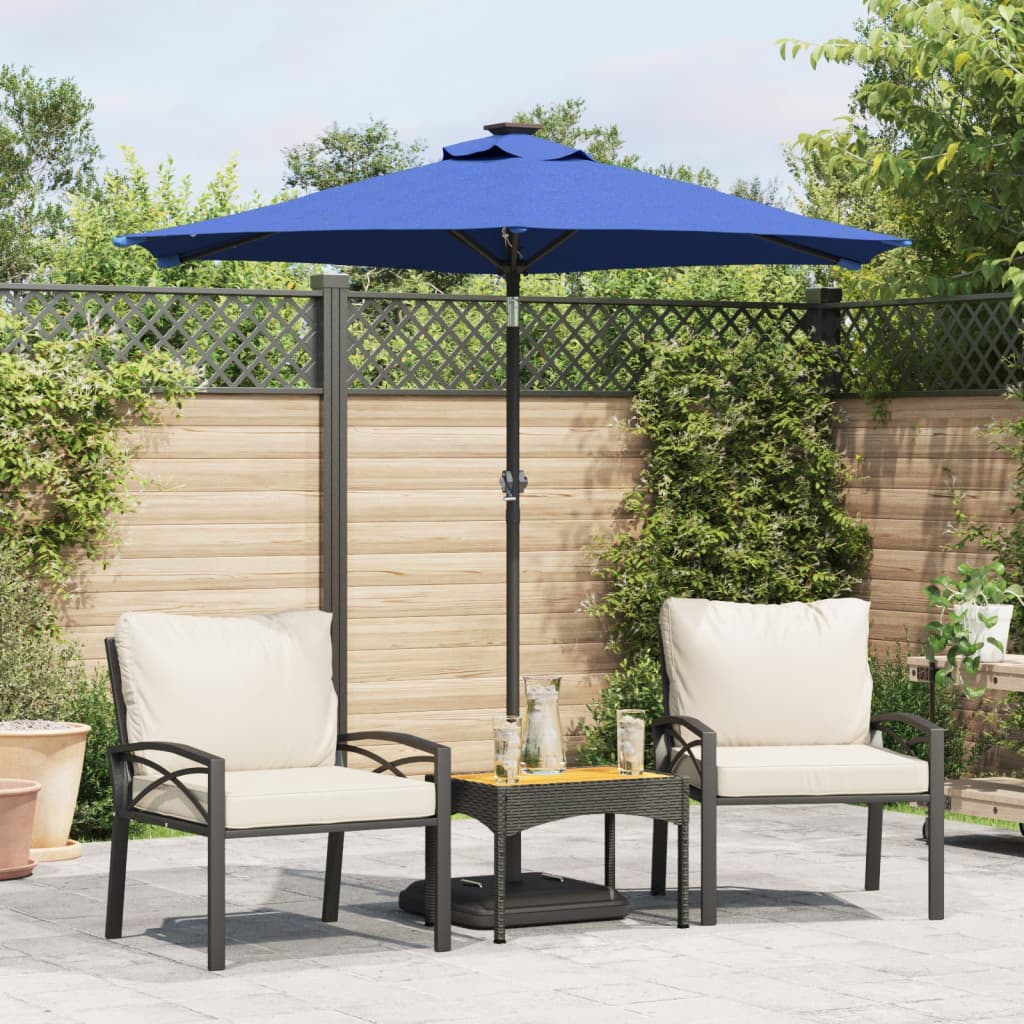 Parasol Med Led-Lys Og Stålstang 225X225X212 Cm