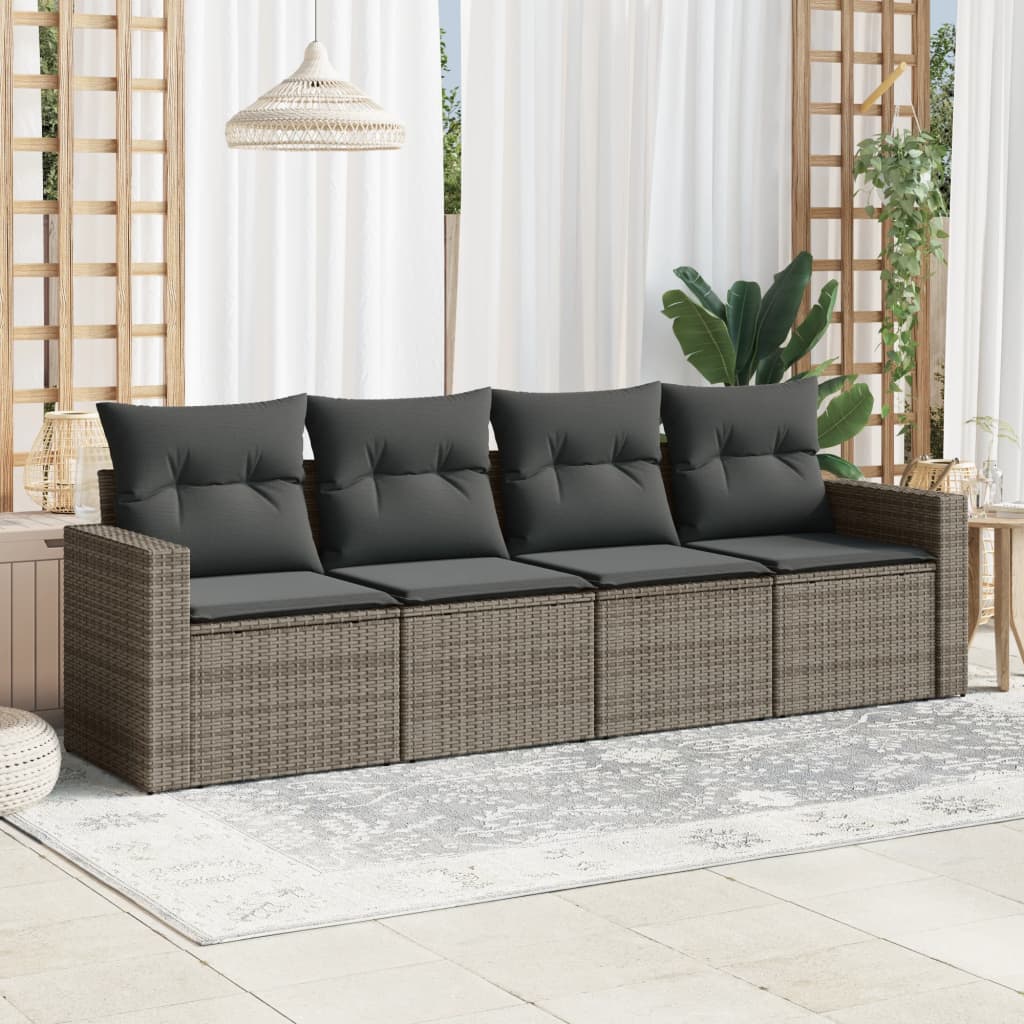 Sofasæt 5 Dele Med Hynder Polyrattan