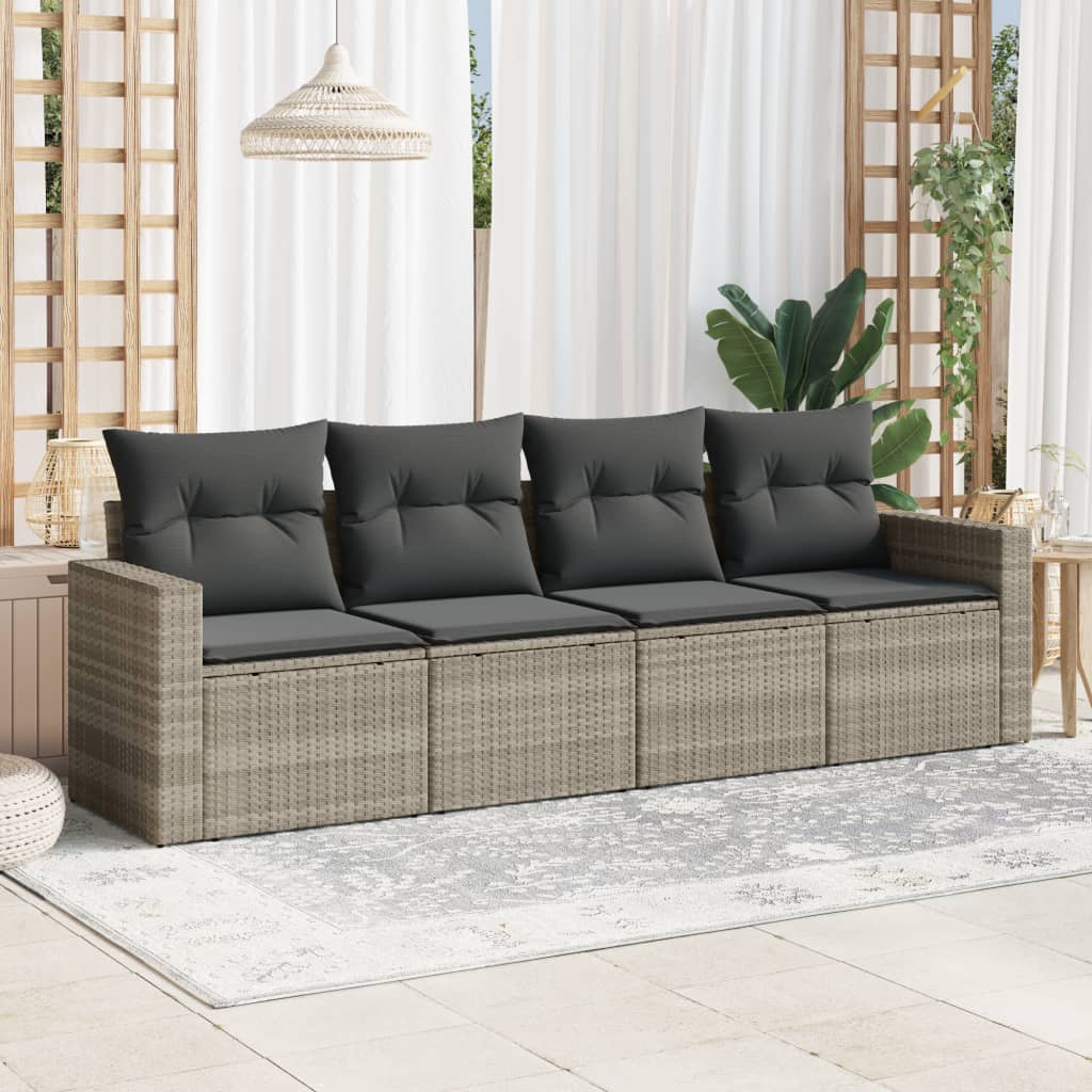 Sofasæt 5 Dele Med Hynder Polyrattan