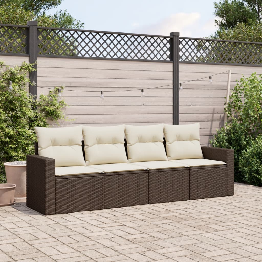 Sofasæt 5 Dele Med Hynder Polyrattan