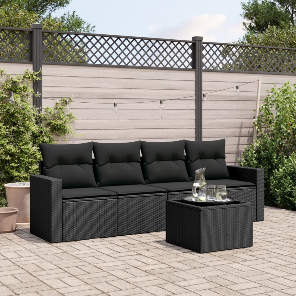 Sofasæt 5 Dele Med Hynder Polyrattan