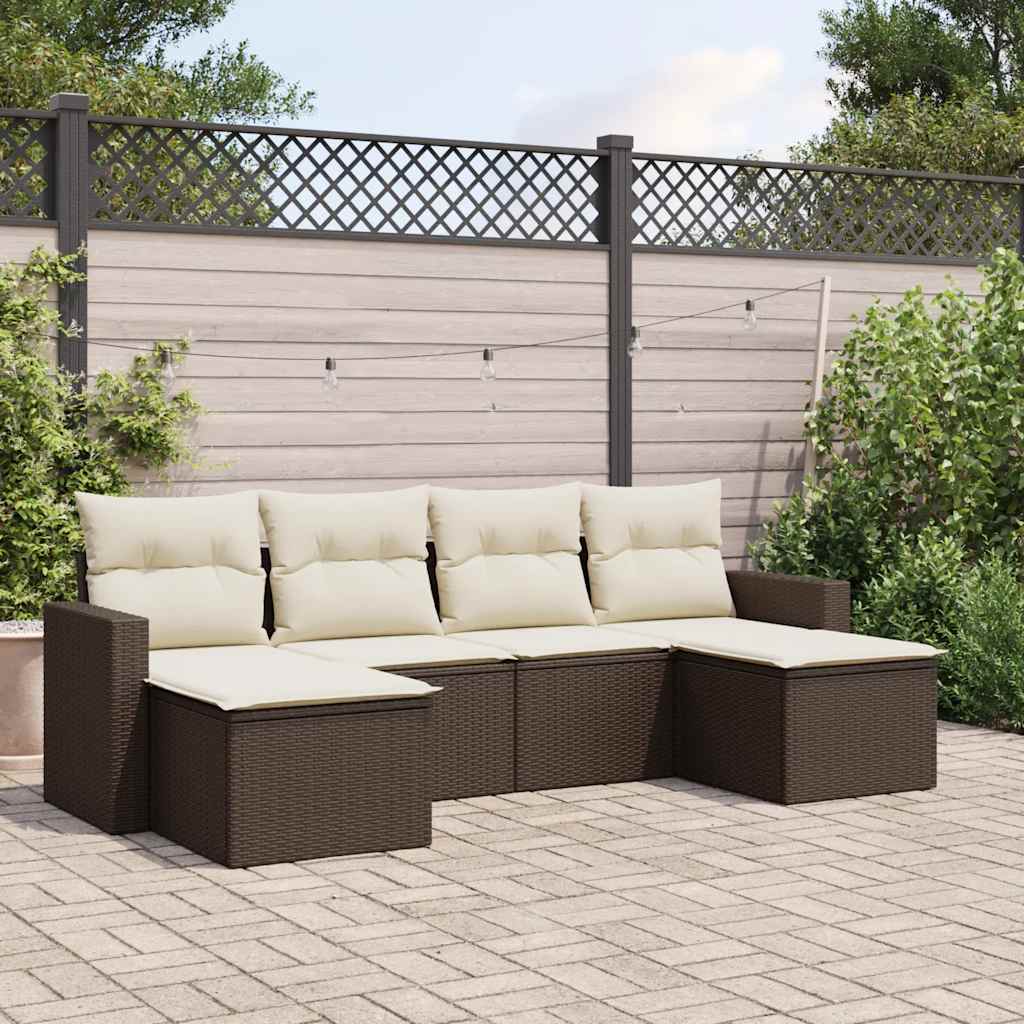 Sofasæt Til Haven 7 Dele Med Hynder Polyrattan