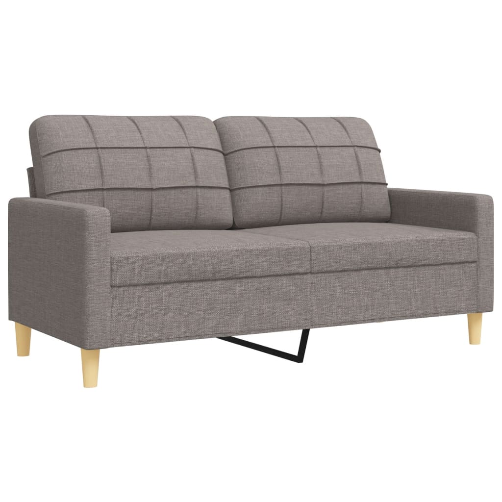 Sofasæt 4 Dele Med Fodskammel Og Pyntepuder Stof