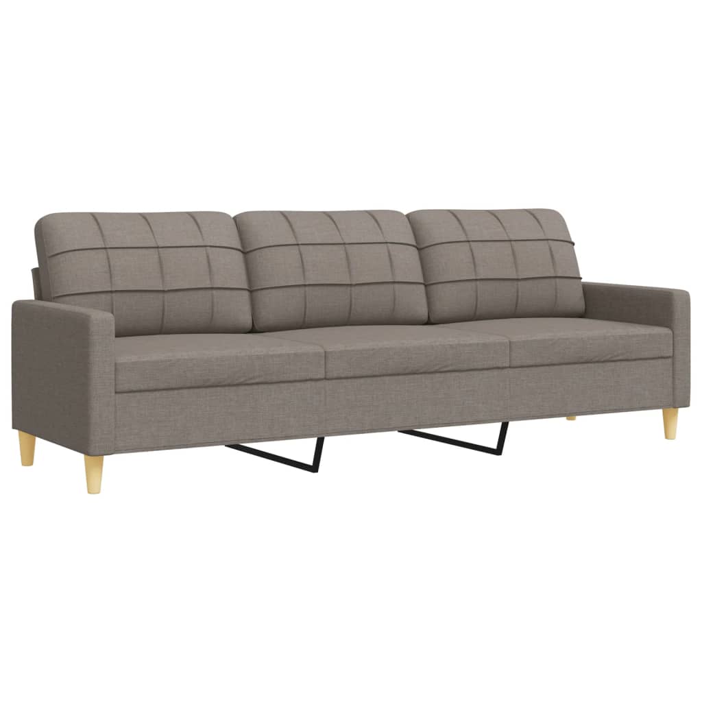 Sofasæt 4 Dele Med Fodskammel Og Pyntepuder Stof