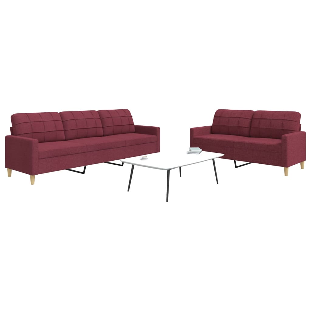 Sofasæt 3 Dele Stof