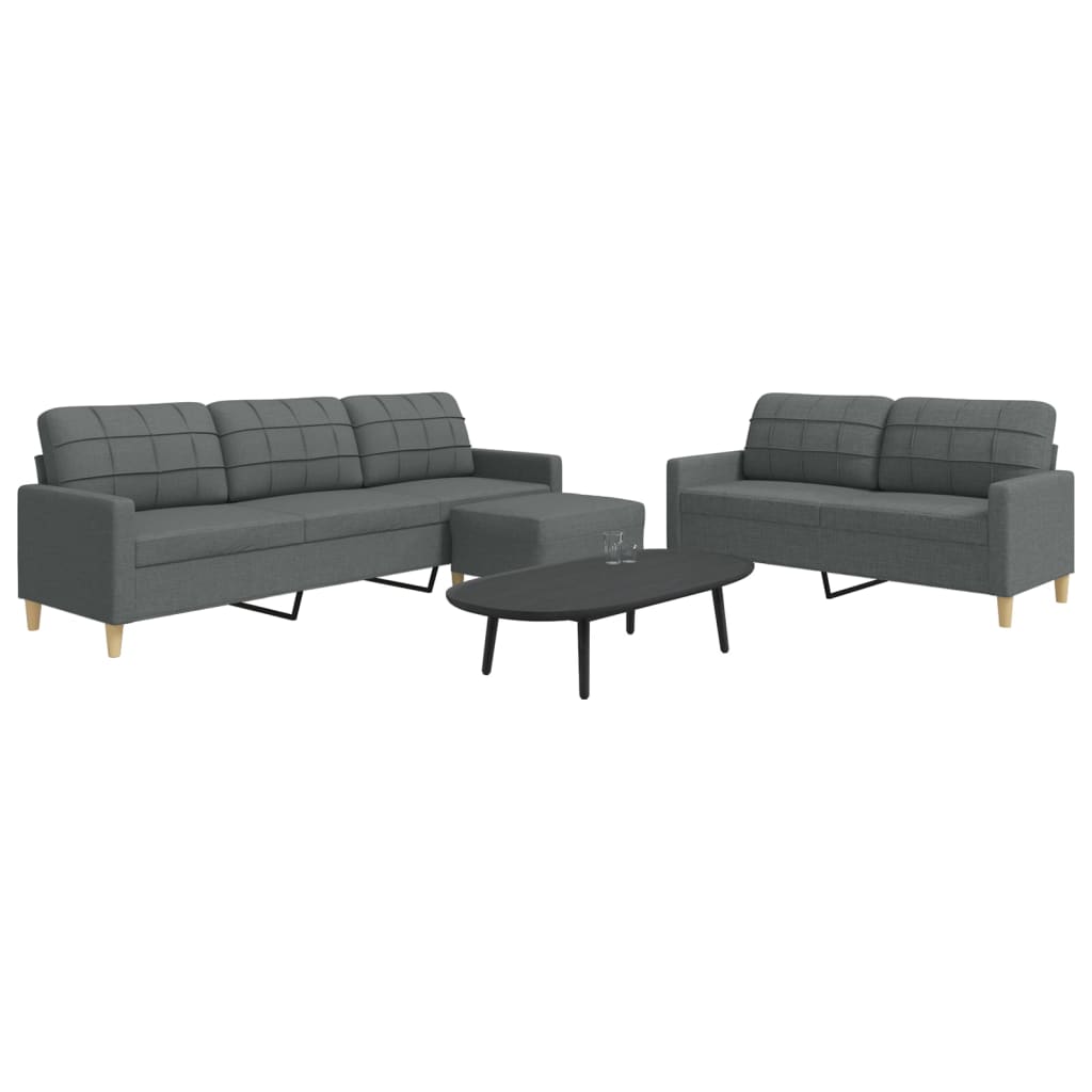 Sofasæt 3 Dele Stof