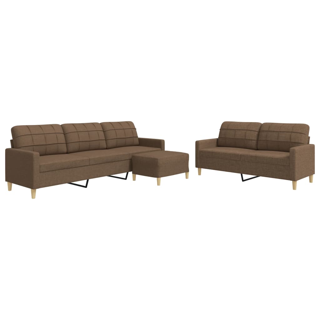 Sofasæt 3 Dele Stof