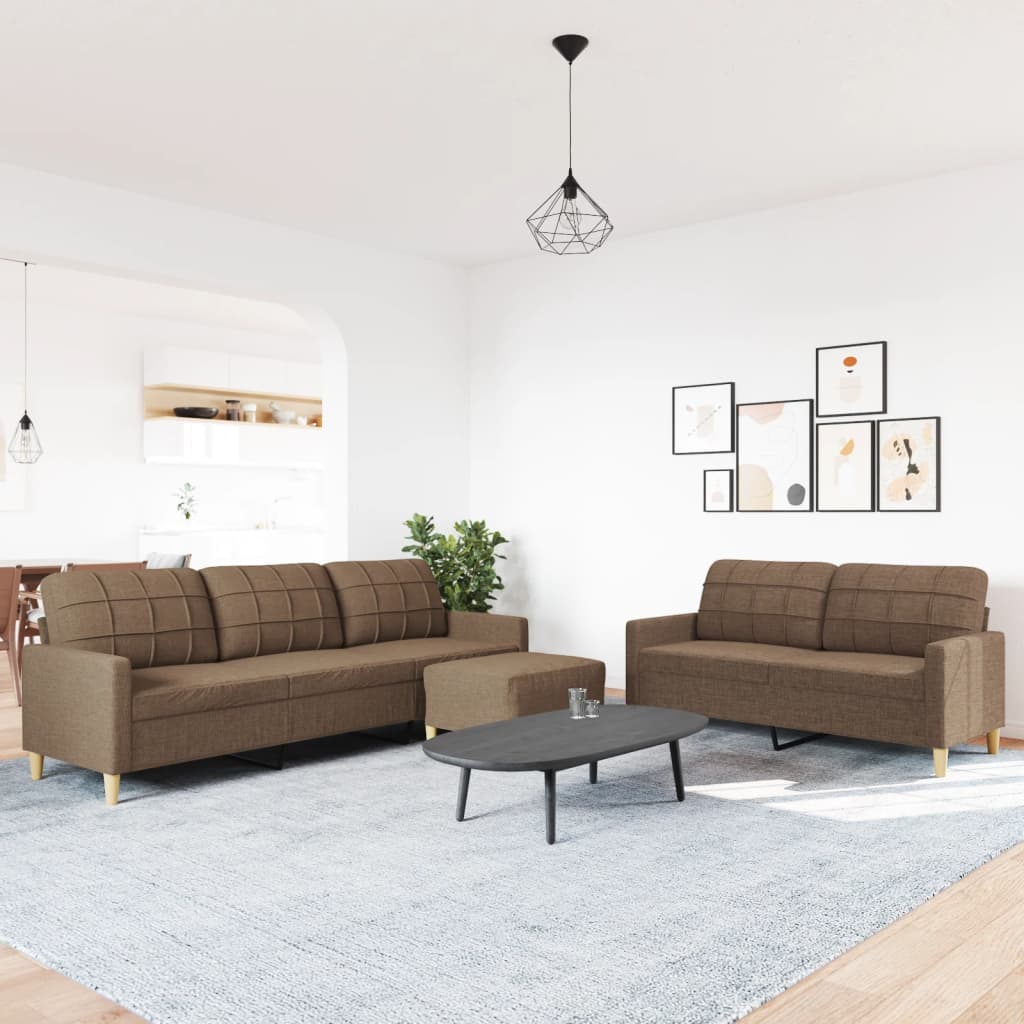 Sofasæt 3 Dele Stof