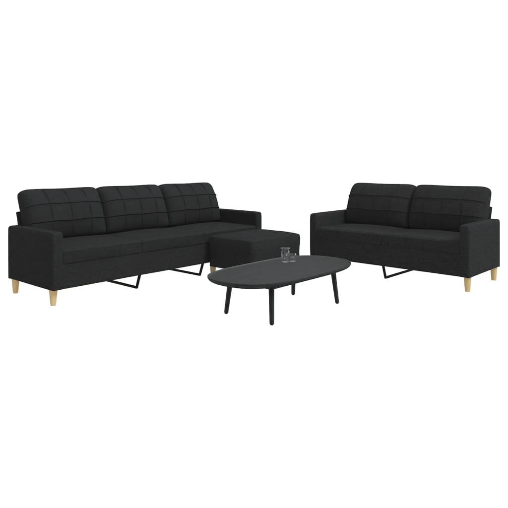 Sofasæt 3 Dele Stof