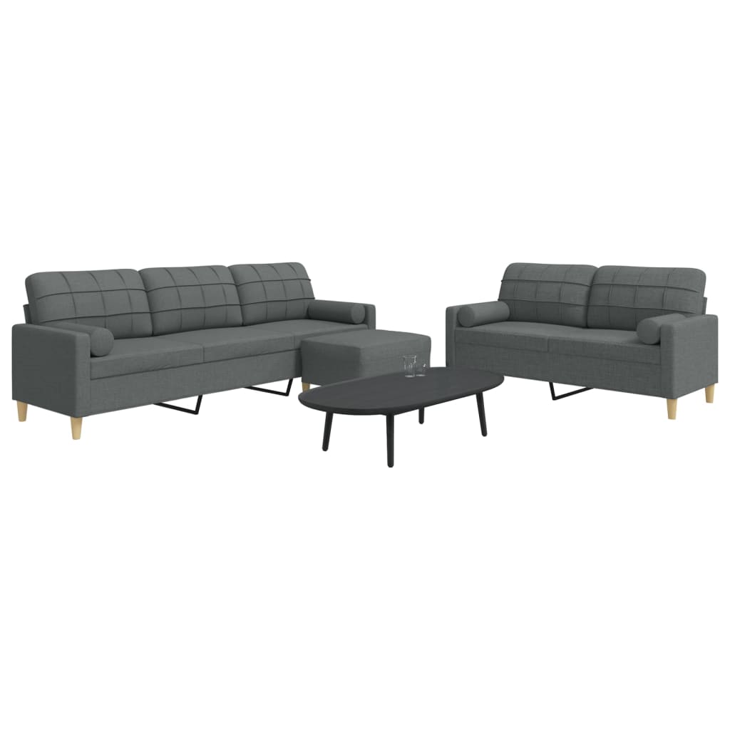 Sofasæt 3 Dele Stof