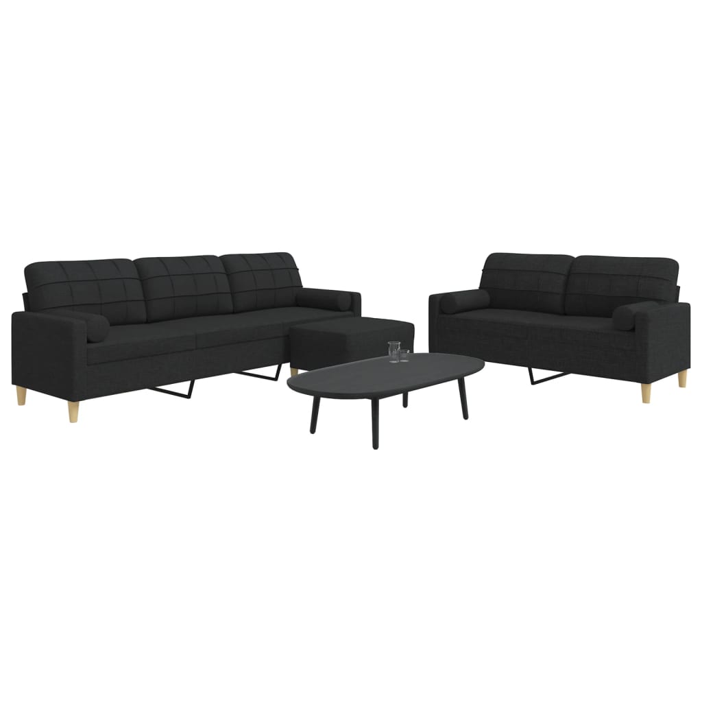 Sofasæt 3 Dele Stof