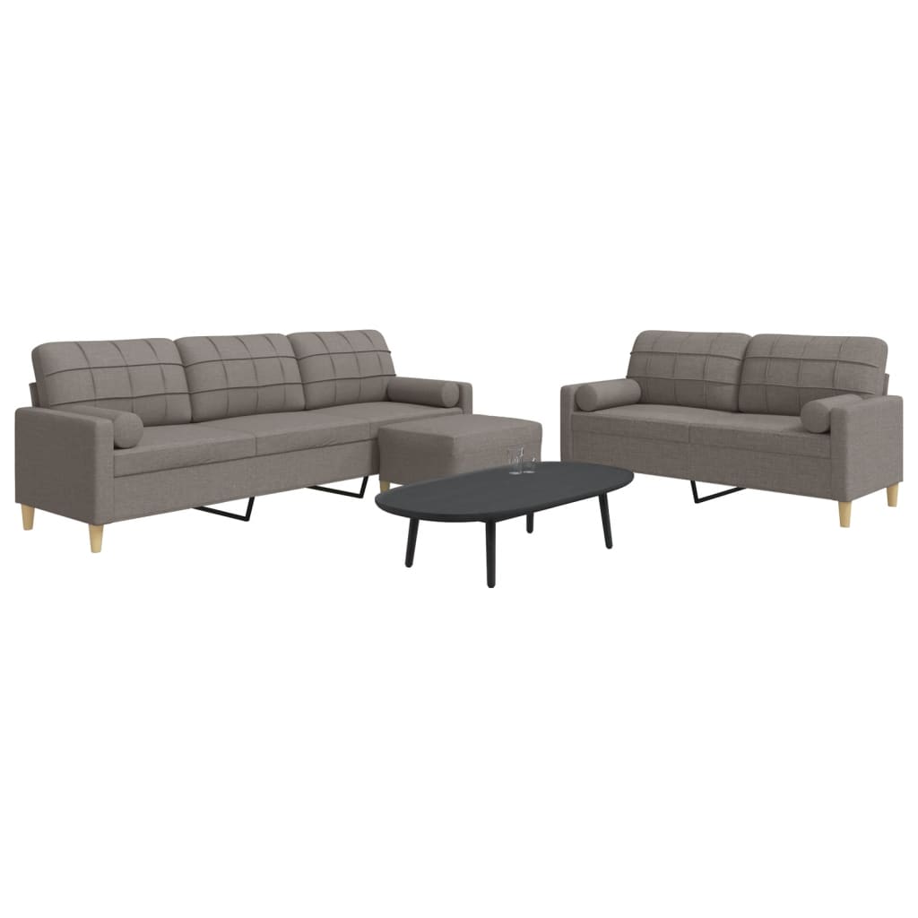 Sofasæt 3 Dele Stof