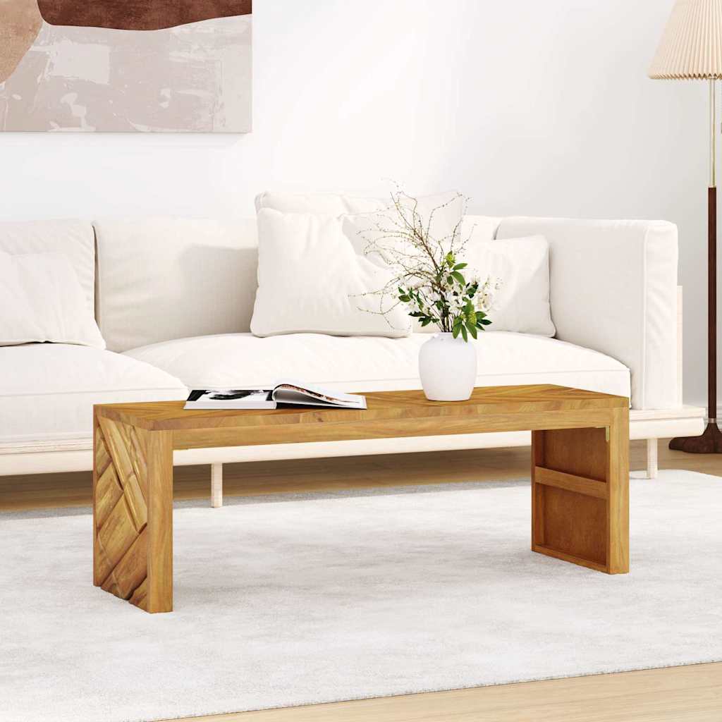 Sofabord 110X35X38 Cm Massivt Teaktræ