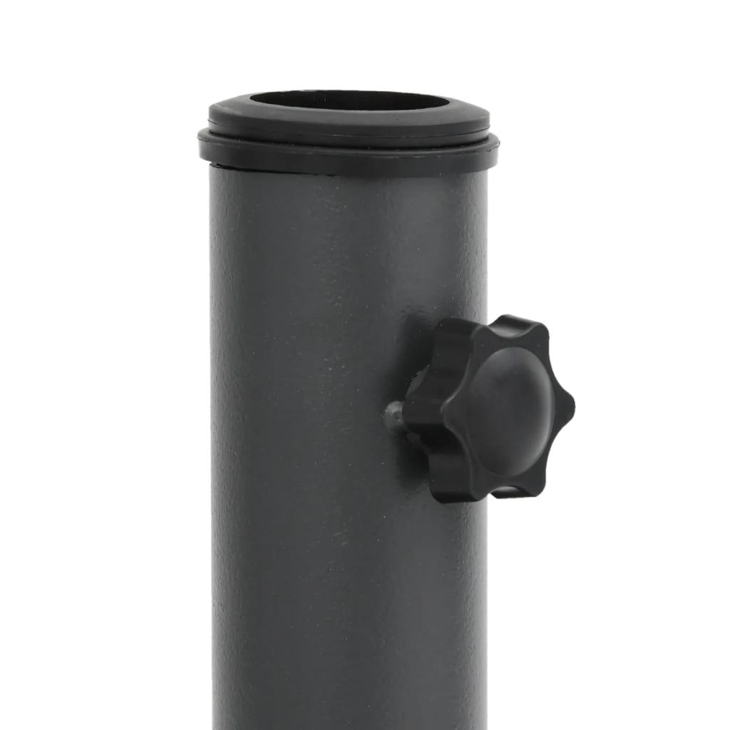 Parasolfod Til Ø32/35/38 Mm Stænger 11 Kg Rund Antracitgrå Og Hvid