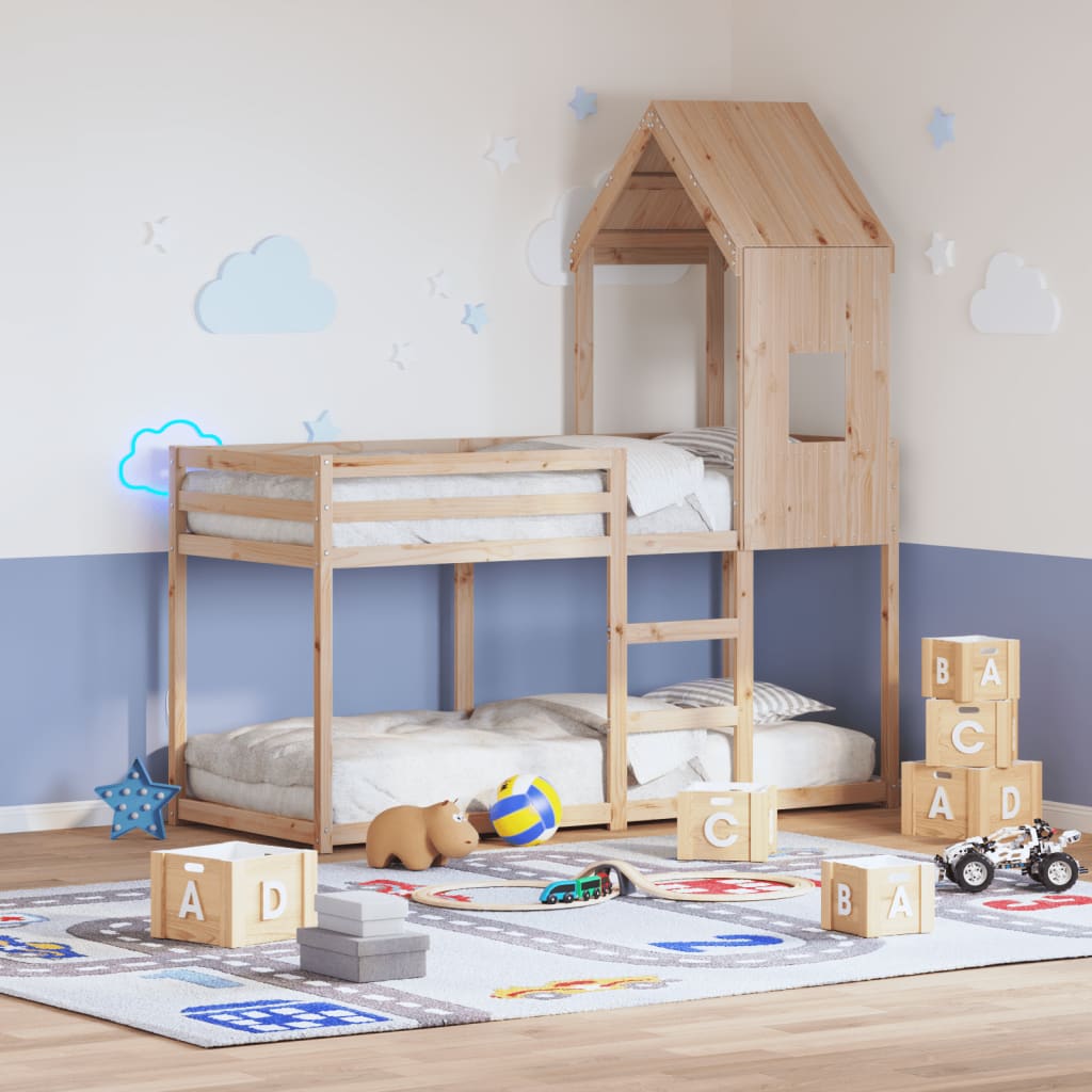 Stel Til Husseng 55X99X139,5 Cm Massivt Fyrretræ