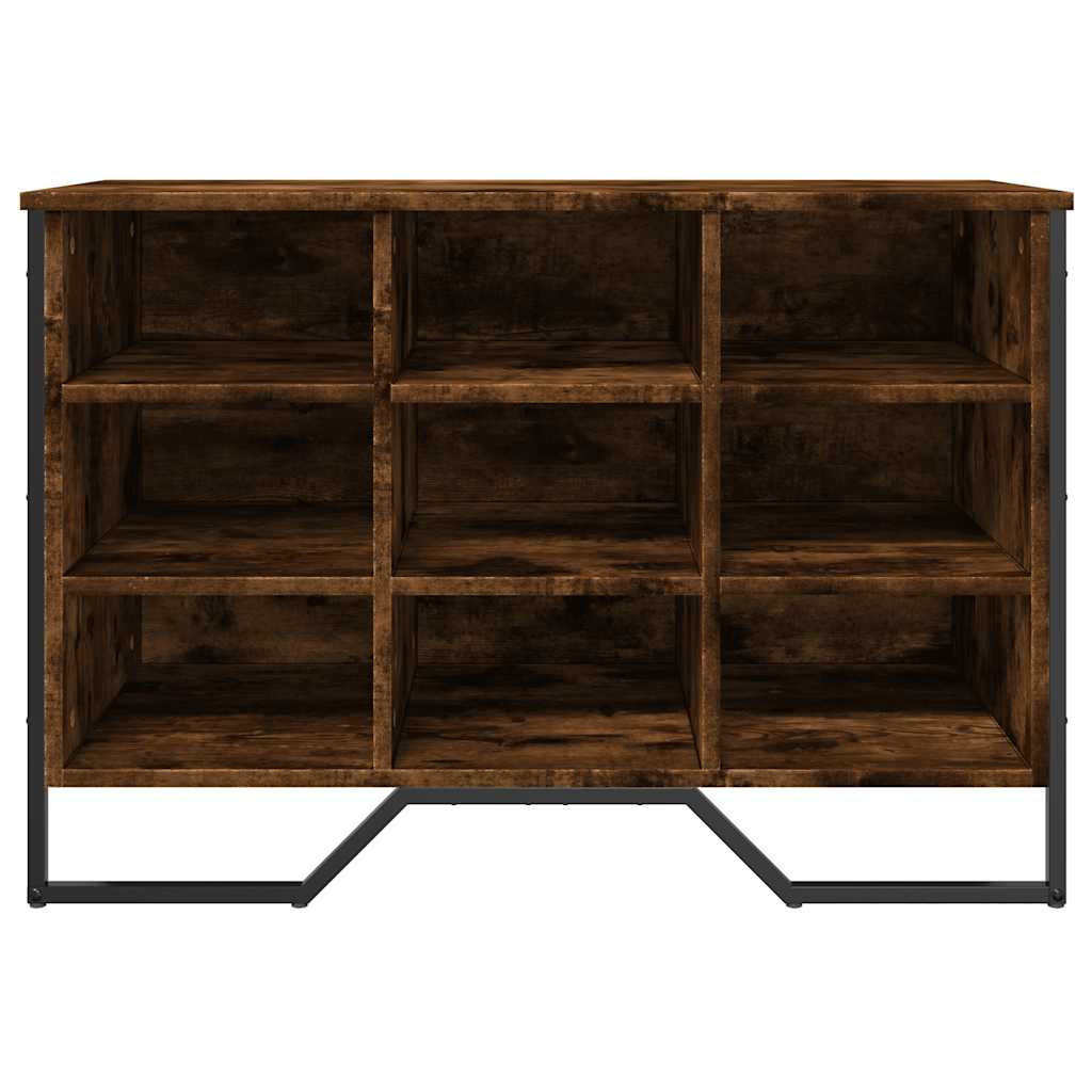 Skoreol 90X38X61,5 Cm Konstrueret Træ Etræsfarve Røget Eg
