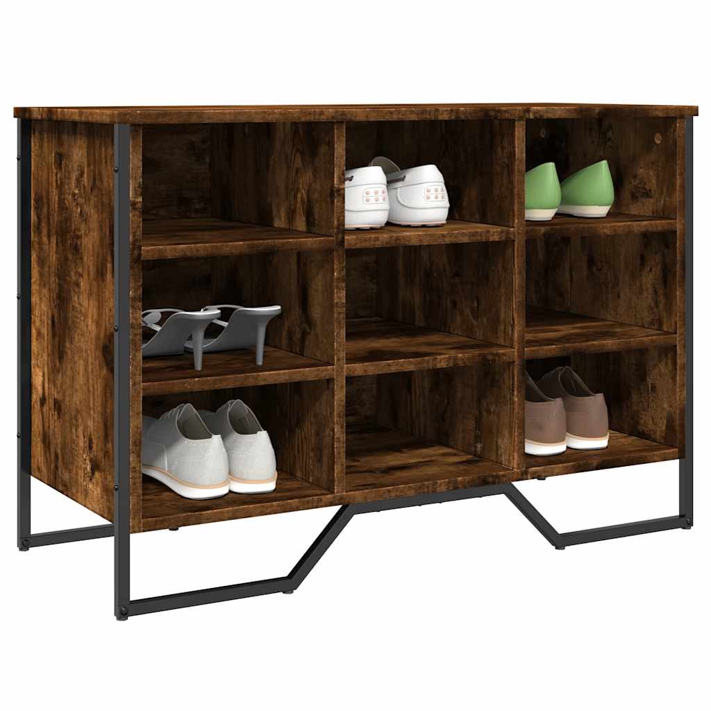 Skoreol 90X38X61,5 Cm Konstrueret Træ Etræsfarve Røget Eg