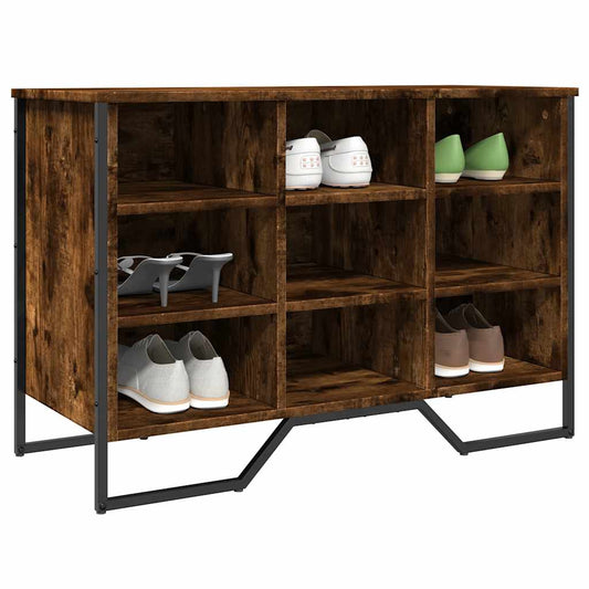 Skoreol 90X38X61,5 Cm Konstrueret Træ Etræsfarve Røget Eg