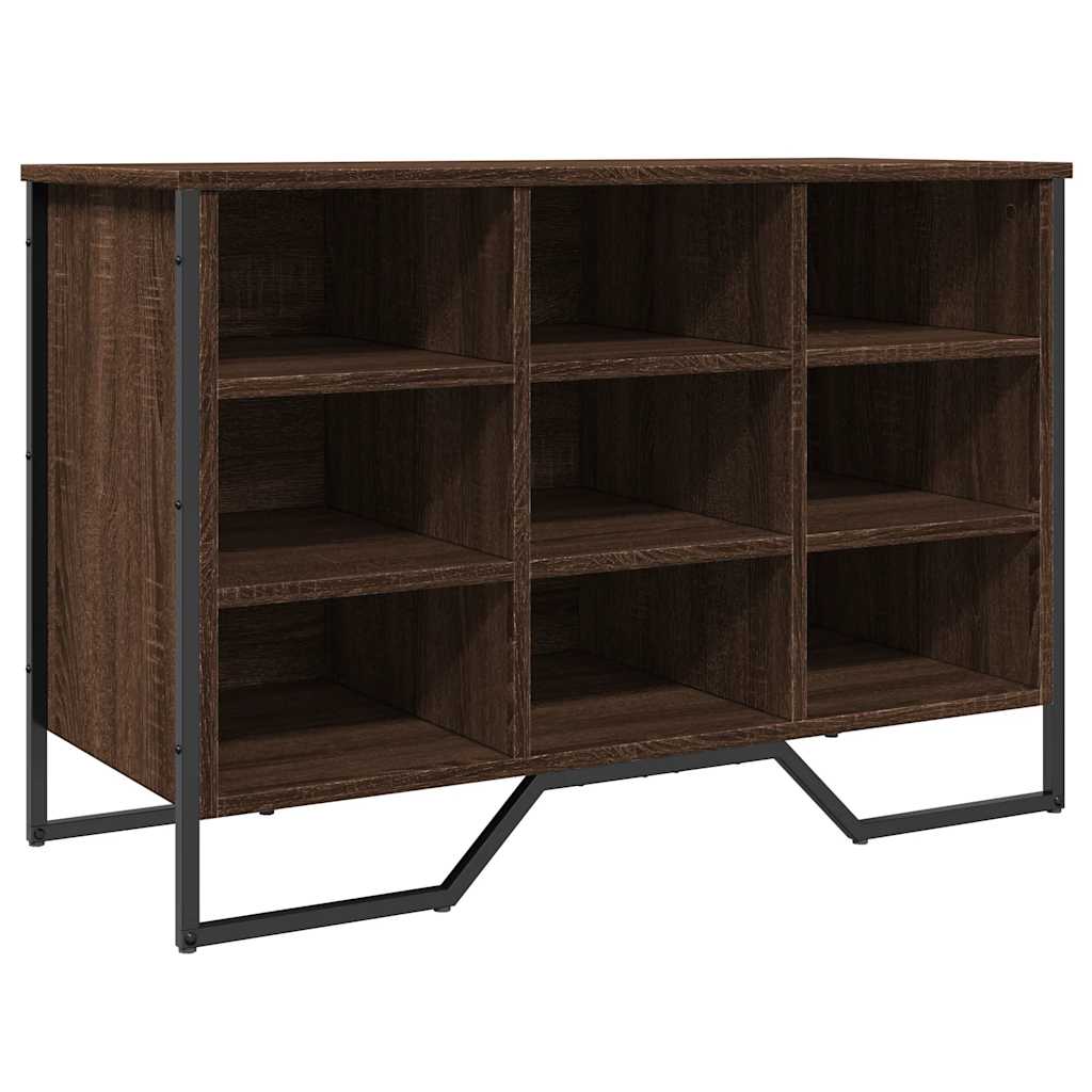 Skoreol 90X38X61,5 Cm Konstrueret Træ Etræsfarve Brun Eg