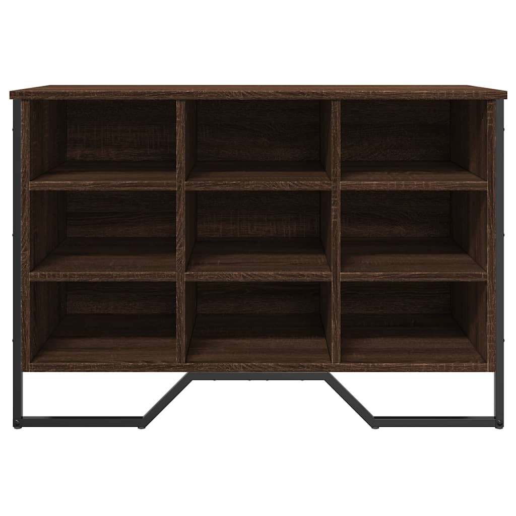 Skoreol 90X38X61,5 Cm Konstrueret Træ Etræsfarve Brun Eg