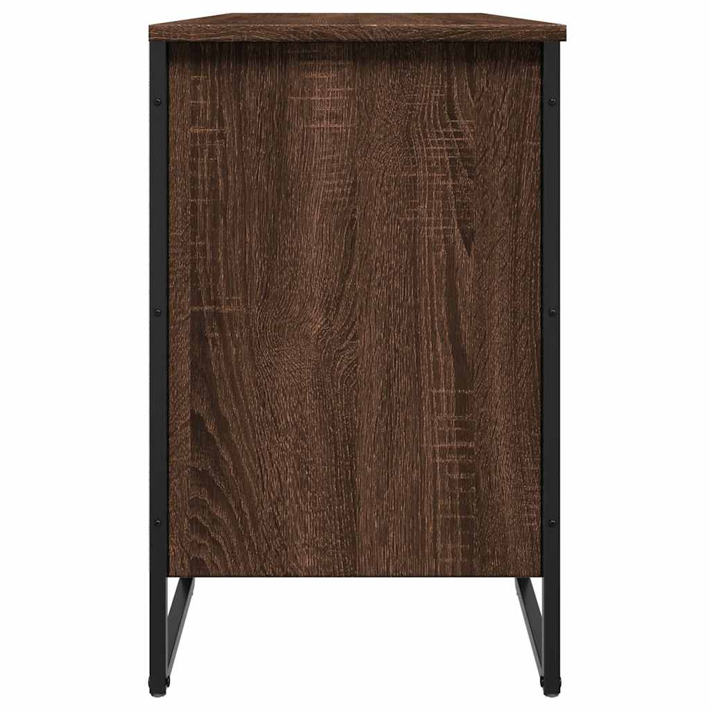 Skoreol 90X38X61,5 Cm Konstrueret Træ Etræsfarve Brun Eg
