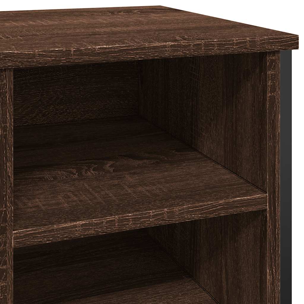 Skoreol 90X38X61,5 Cm Konstrueret Træ Etræsfarve Brun Eg