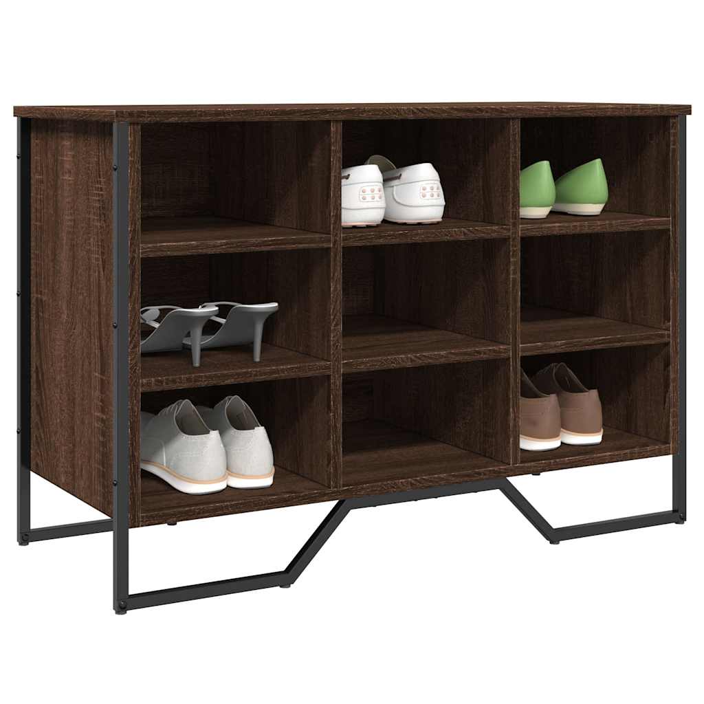 Skoreol 90X38X61,5 Cm Konstrueret Træ Etræsfarve Brun Eg