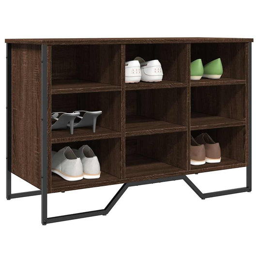 Skoreol 90X38X61,5 Cm Konstrueret Træ Etræsfarve Brun Eg