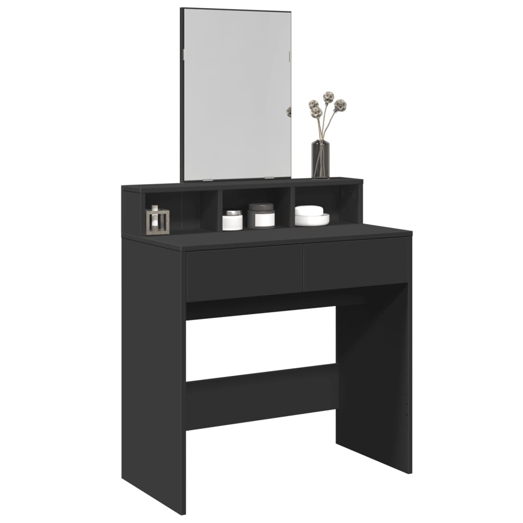 Makeupbord Med Spejl 80X41X144,5 Cm