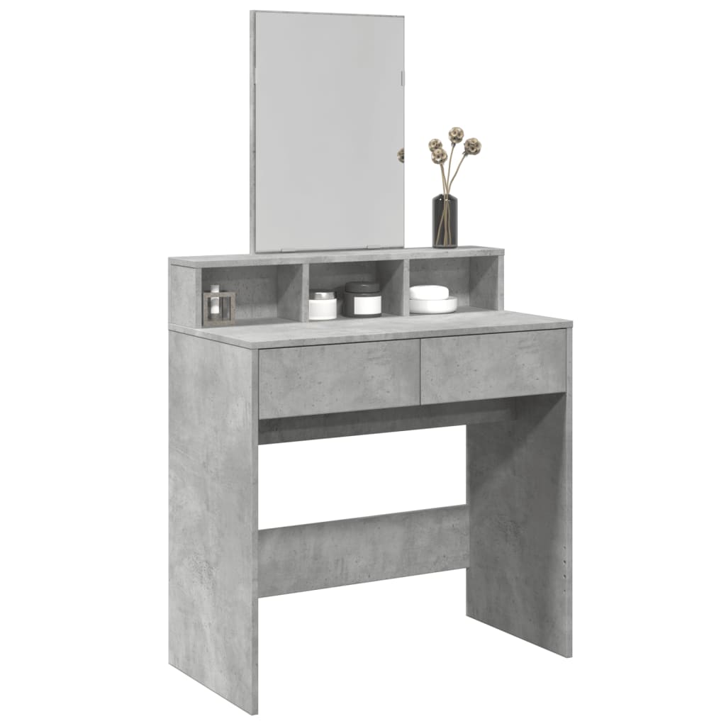 Makeupbord Med Spejl 80X41X144,5 Cm