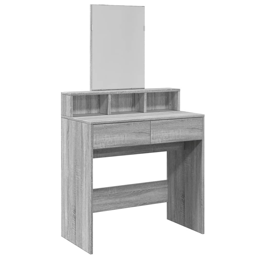 Makeupbord Med Spejl 80X41X144,5 Cm