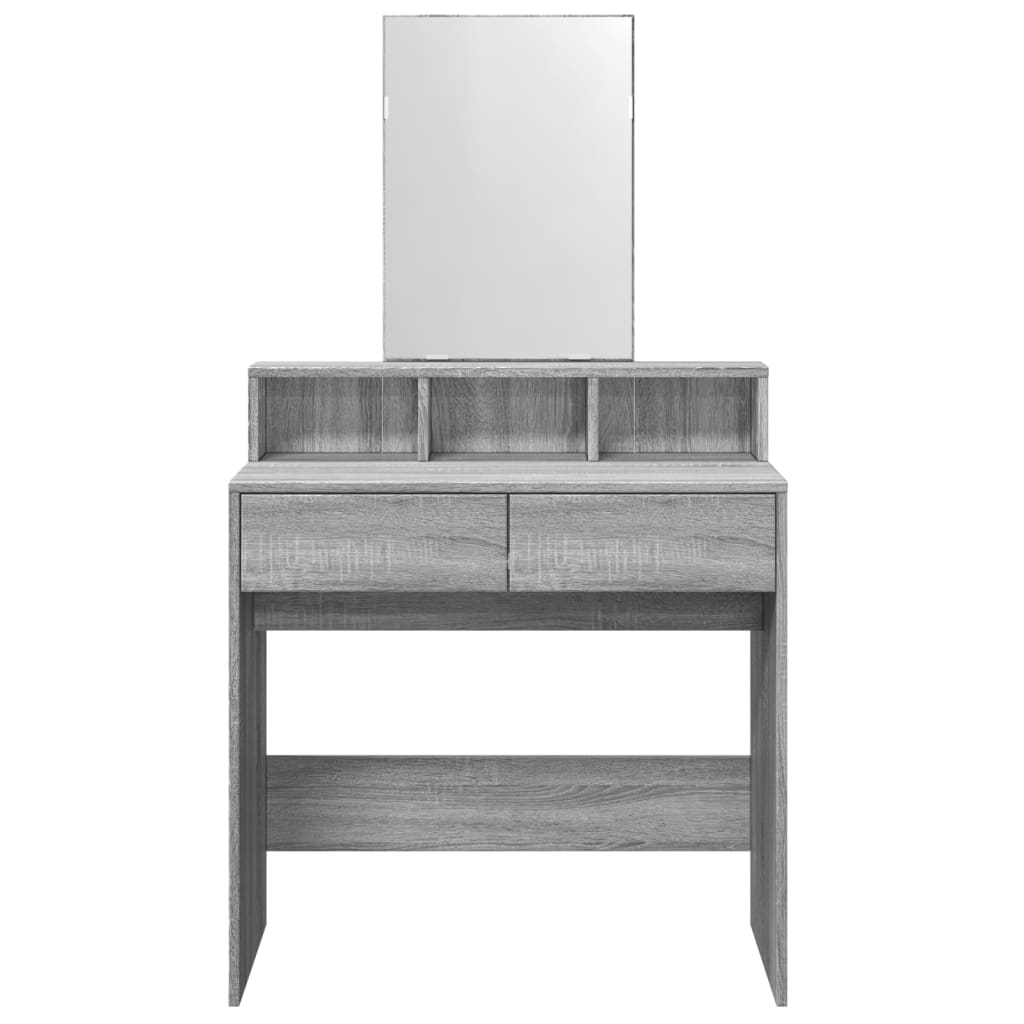 Makeupbord Med Spejl 80X41X144,5 Cm